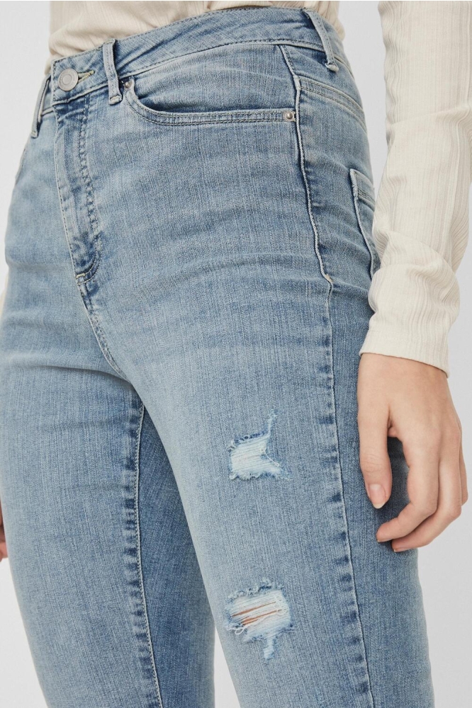 VMSOPHIA HR SKINNY DESTR J AM314 NO 10225526 LIGHT BLUE DENIM